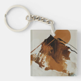 Llavero Rústico Cojín decorativo paisajístico de montaña p