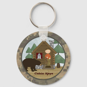Llavero Rústico Lodge Camo Llaves de Cabina con Oso