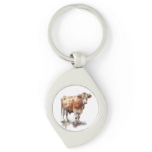 Rústico retrato de vaca de granja