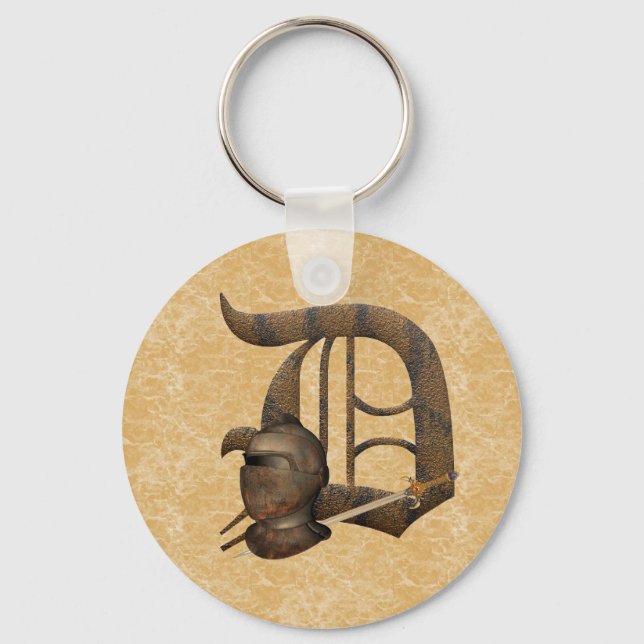 Llavero Rusty Knights Inicial D (Anverso)