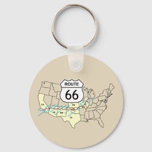 Llavero Ruta 66