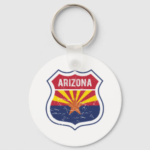 Llavero Ruta de la Bandera de Arizona 66 Impresión acrílic