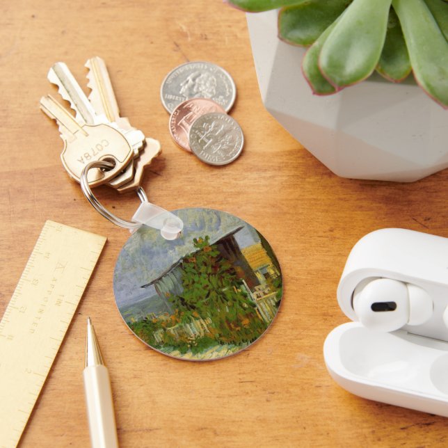 Llavero Ruta de Montmartre y girasoles por Vincent van Gog (Escritorio )