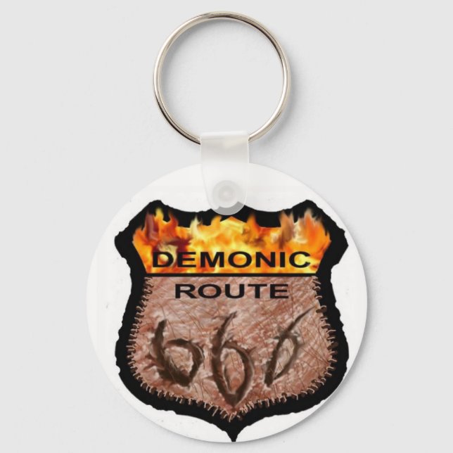 Llavero Ruta Demónica 666 (Anverso)