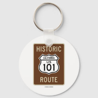 Llavero Ruta histórica US 101 California (Rótulo)