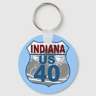 Llavero Ruta Indiana US 40 - Duesenberg
