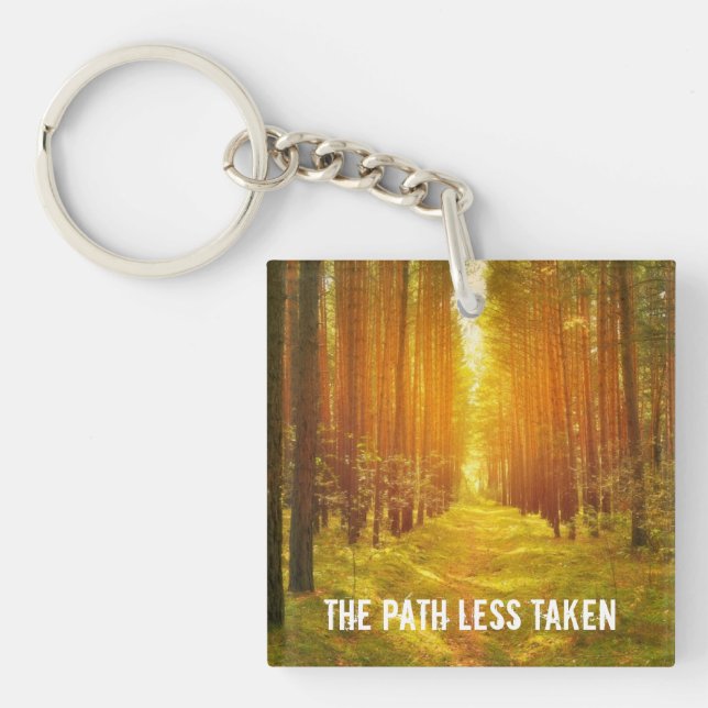 Llavero Ruta menos tomada (Frente)