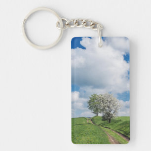 Llavero Ruta sucia y árboles de manzana