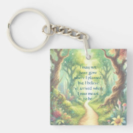 Llavero Ruta y presupuesto de bosque