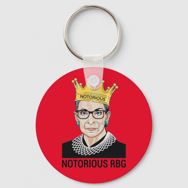 Llavero Ruth Bader Ginsburg - conocido RBG (Anverso)