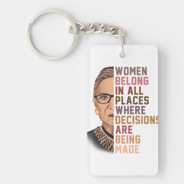 Llavero Ruth Bader Ginsburg RBG (Frente)