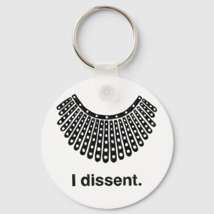 Llavero Ruth Bader Ginsburg, yo discrepo del collar RBG