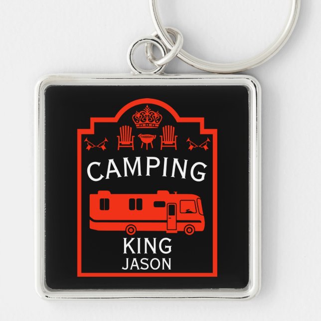 Llavero RV Camping King USA (Frente)
