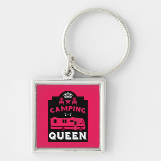 Llavero RV Camping Queen USA (Frente)