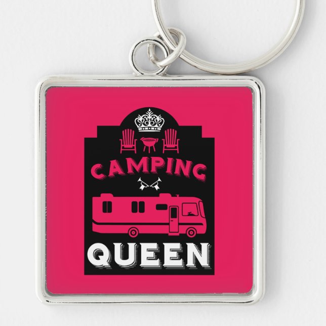 Llavero RV Camping Queen USA (Frente)