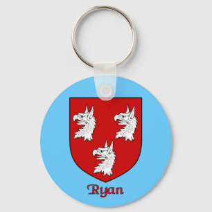Llavero Ryan Family Shield Keychain
