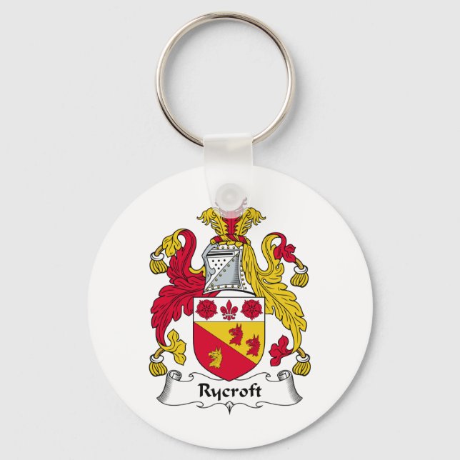 Llavero Rycroft Family Crest (Anverso)