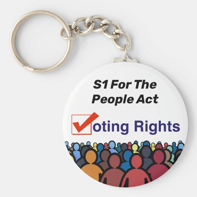 Llavero S1 Ley de derechos de voto para el pueblo (Frente)