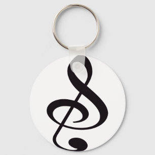 Llavero "S", "&" Y/O Treble Clef Nota Musical