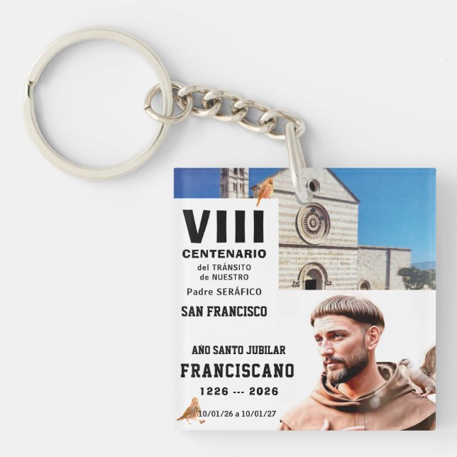 Llavero Sa  Francisco de Assisi Glossy Poster (Frente)