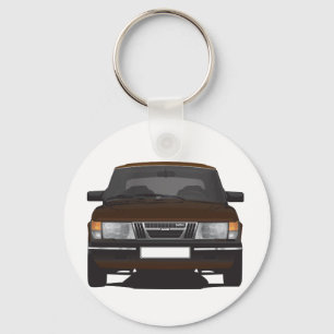 Llavero Saab 900 turbo (marrón)