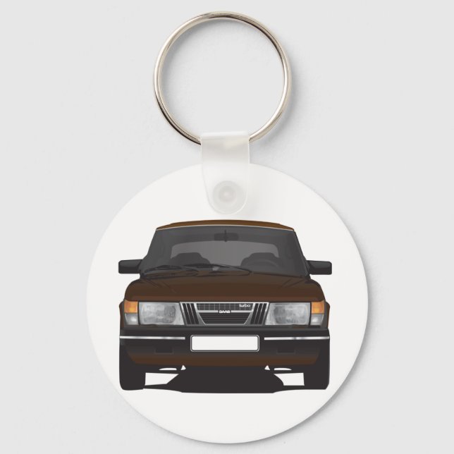 Llavero Saab 900 turbo (marrón) (Anverso)