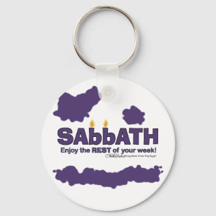 Llavero Sabbath con velas - Disfruta del RESTO de tu seman