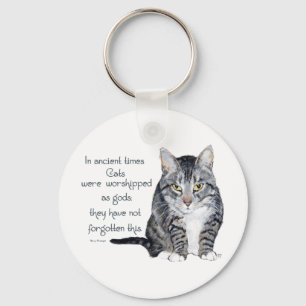 Llavero Sabiduría de Gatos - en tiempos antiguos, los Gato
