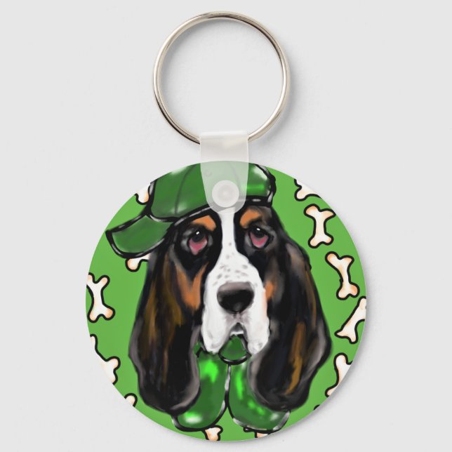 Llavero Sabueso Basset (Anverso)