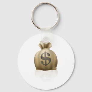 Llavero Saco del dinero del dólar
