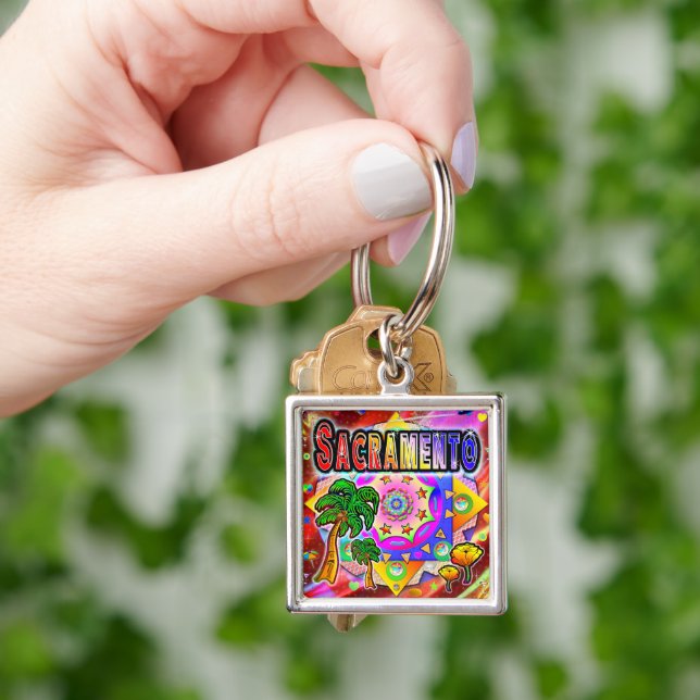 Llavero Sacramento Tropical Friends Keychain (Mano)