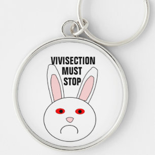 Llavero Sad Lab Rabbit Keychain