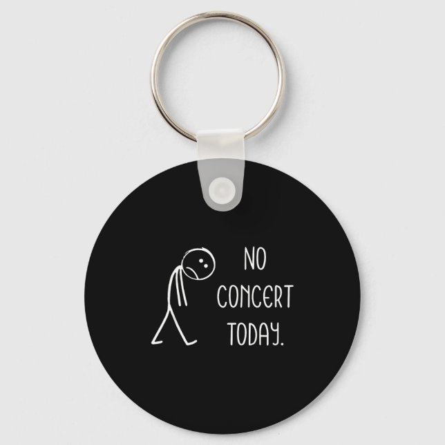 Llavero Sad Stick Figure Music Concert Lovers - No Concert (Anverso)
