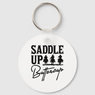 Llavero Saddle Up Buttercup Cowboy Cowgirl Southern Wester