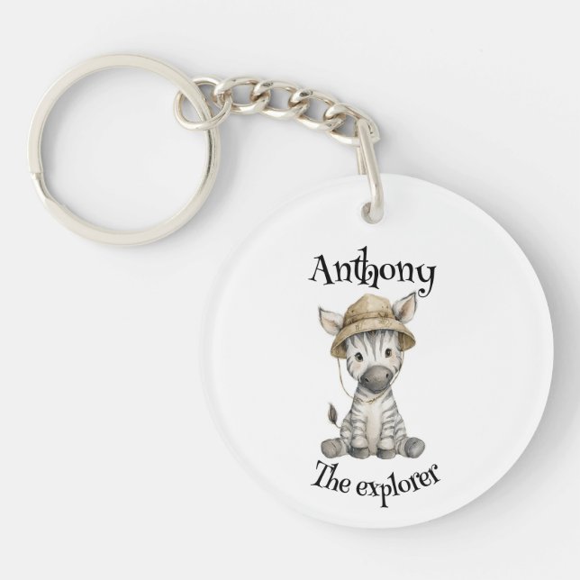 Llavero Safari Adventure Babies | Cute Watercolour Animals (Frente)