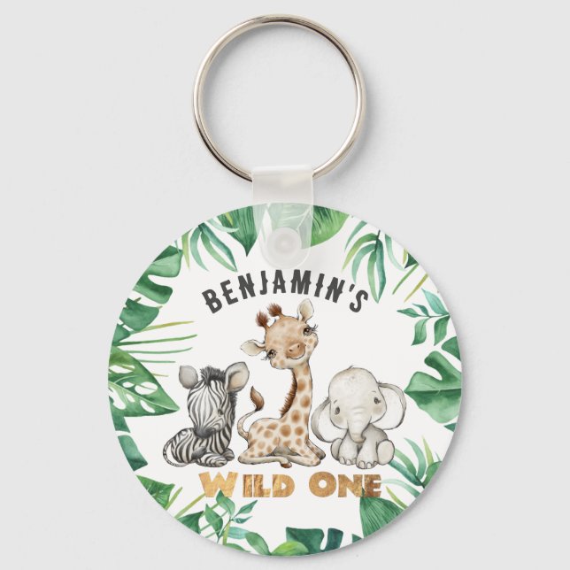 Llavero Safari Wild Un Cumpleaños (Anverso)