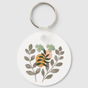 Llavero "Sage Harmony Arte de pared de hojas botánicas m