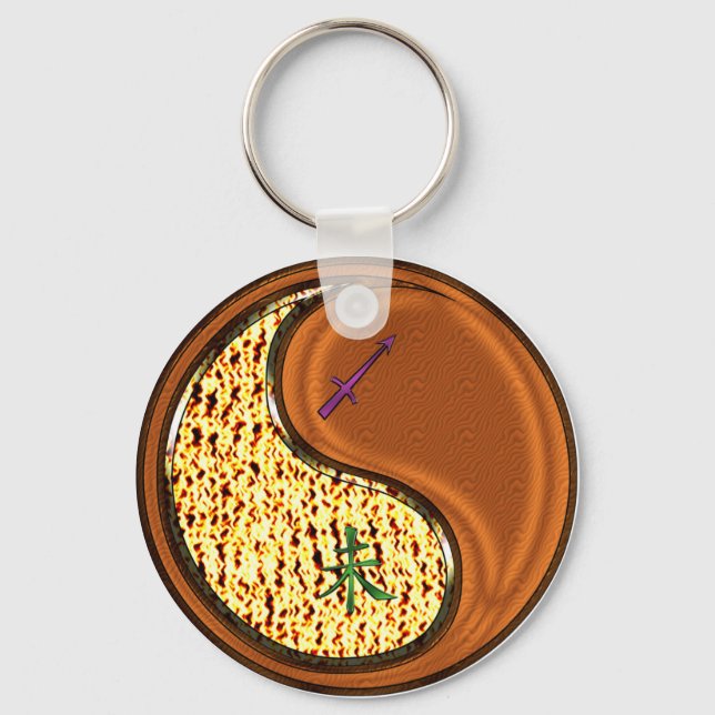 Llavero Sagittarius & Wood Goat (Anverso)