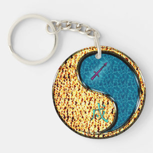 Llavero Sagittarius y Perro de Agua