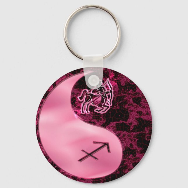 Llavero Sagittarius Yin Yang (Anverso)