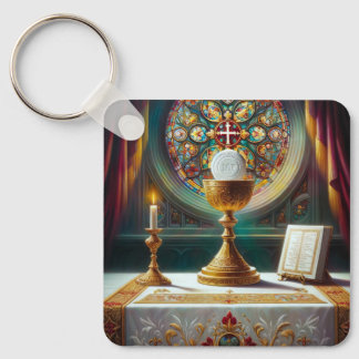 Llavero Sagrada Comunión-Eucaristía Católica Cristiana