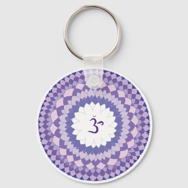 Llavero Sahasrara chakra mandala (Anverso)