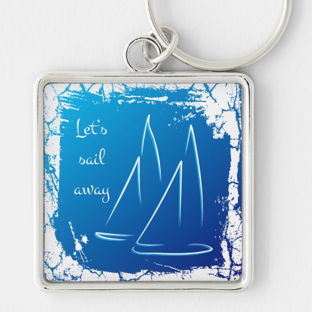 Llavero sailing boats - let's sail away (Frente)