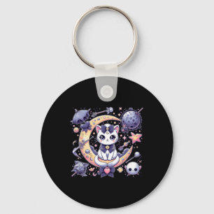 Llavero Sailor Meow Cute Moon Cat Space Magic Gothico Hall