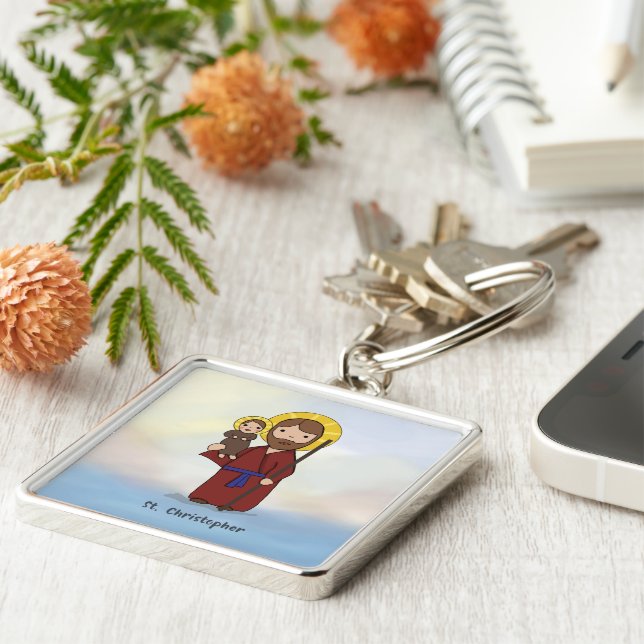 Llavero Saint Christopher Feast Day (Lado)