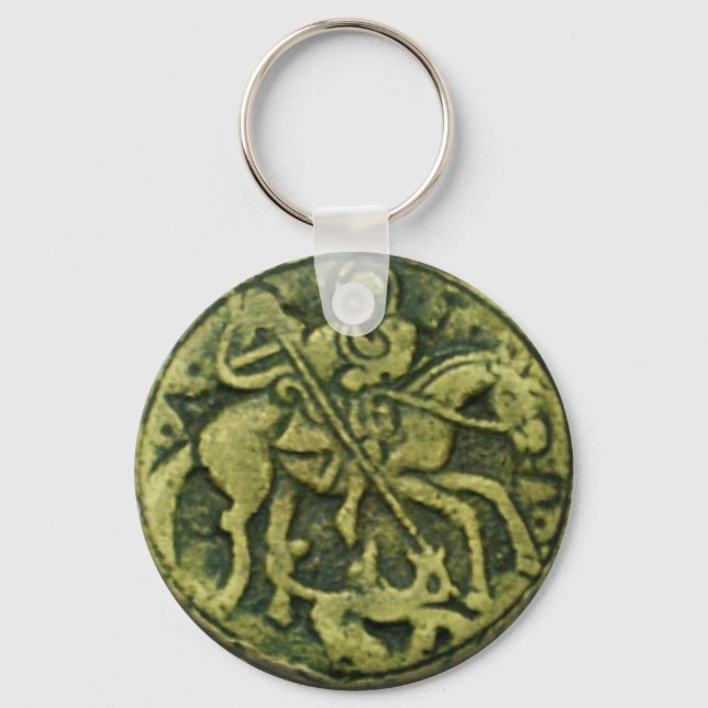 LLAVERO SAINT GEORGE Y DRAGON MEDALLION (Anverso)