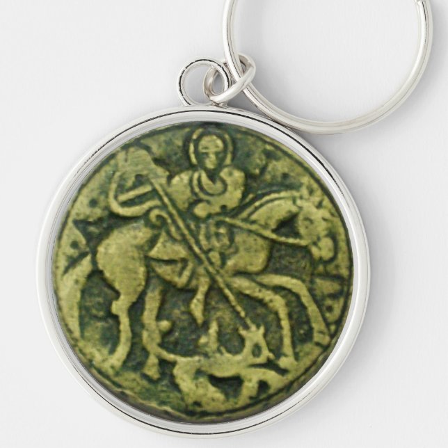 LLAVERO SAINT GEORGE Y DRAGON MEDALLION (Frente)
