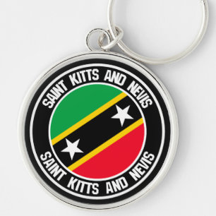 Llavero Saint Kitts y Nevis Emblema redondo