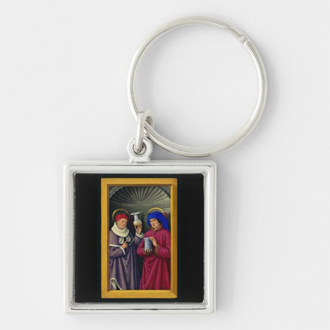 Llavero Saints Cosmas and Damian de Jean Bourdichon (Frente)