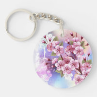 Sakura rosa sobre fondo de pintura